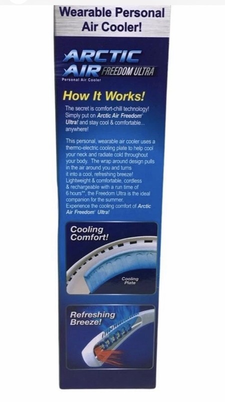 Portable Neck Fan Bladeless Rechargeable Hands Free Cooler Arctic Air gallery