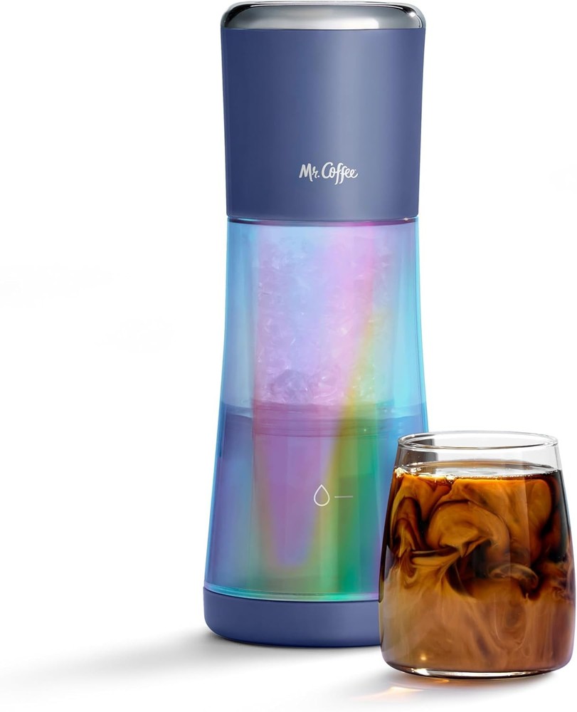 Mr Coffee Express Cold Brew Coffee Maker 10-Minute Vacuum Powered Machine Indigo