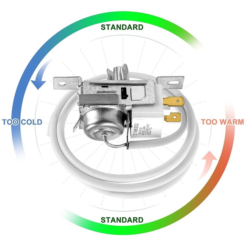 2198202 Refrigerator Cold Control Thermostat Replacement for Whirlpool & Kenmore gallery