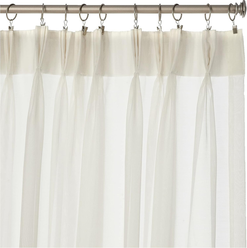 Style Master Splendor Pinch Pleated Drapes Pair, 2 of 60" by 84", Beige gallery