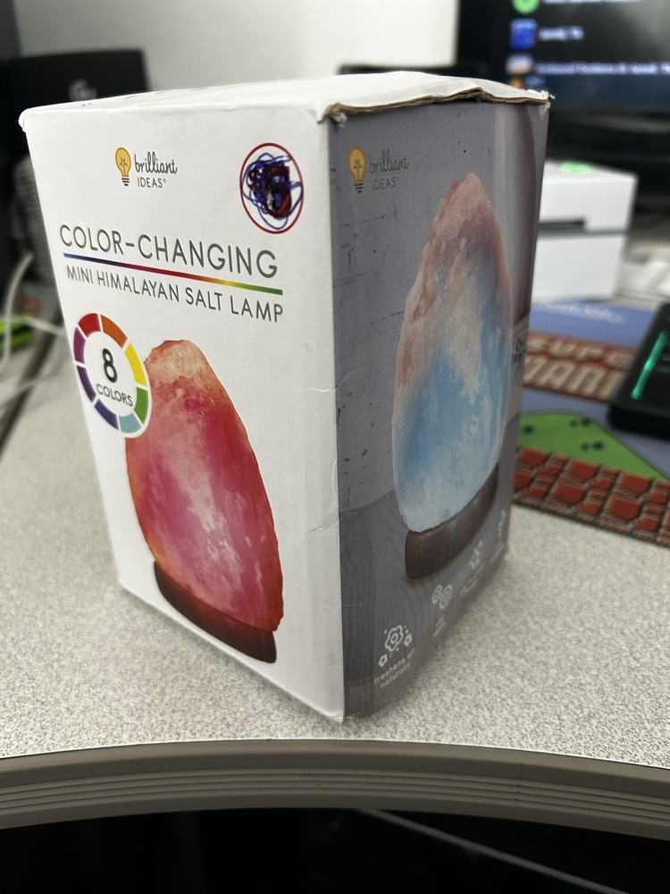 Brilliant Ideas Color Changing Mini Himalayan Salt Lamp