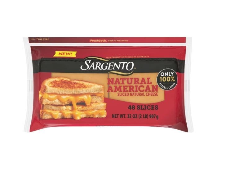 Sargento Natural American Cheese Slices, 2 lbs. gallery