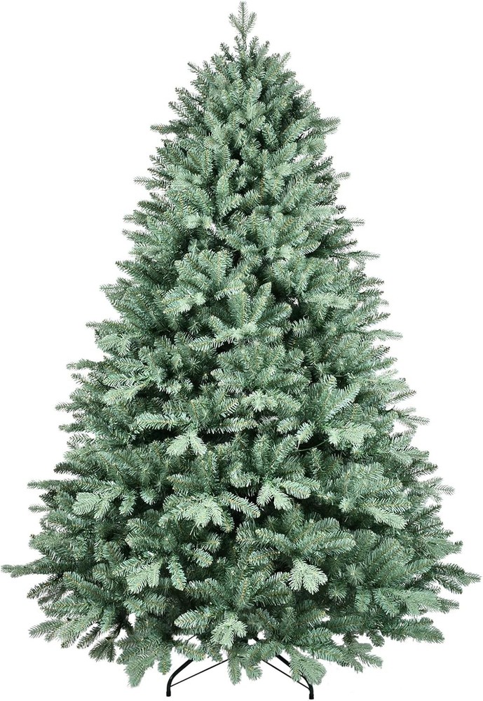 7FT Artificial Spruce Christmas Tree - 2518 PE&PVC Branch Tips - Metal Stand
