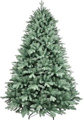 7FT Artificial Spruce Christmas Tree – 2518 PE&PVC Branch Tips – Metal Stand