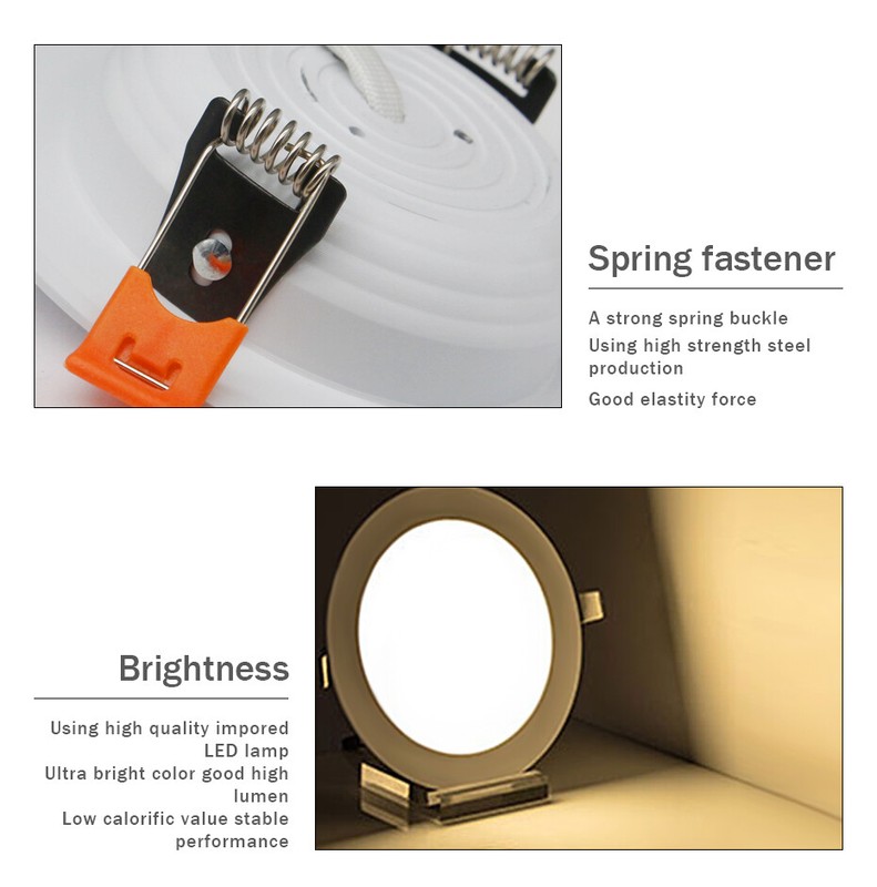Dimmable Recessed Led Ceiling Down Light Lamp Spotlight 7/9/12/15/25W 110V-240V gallery