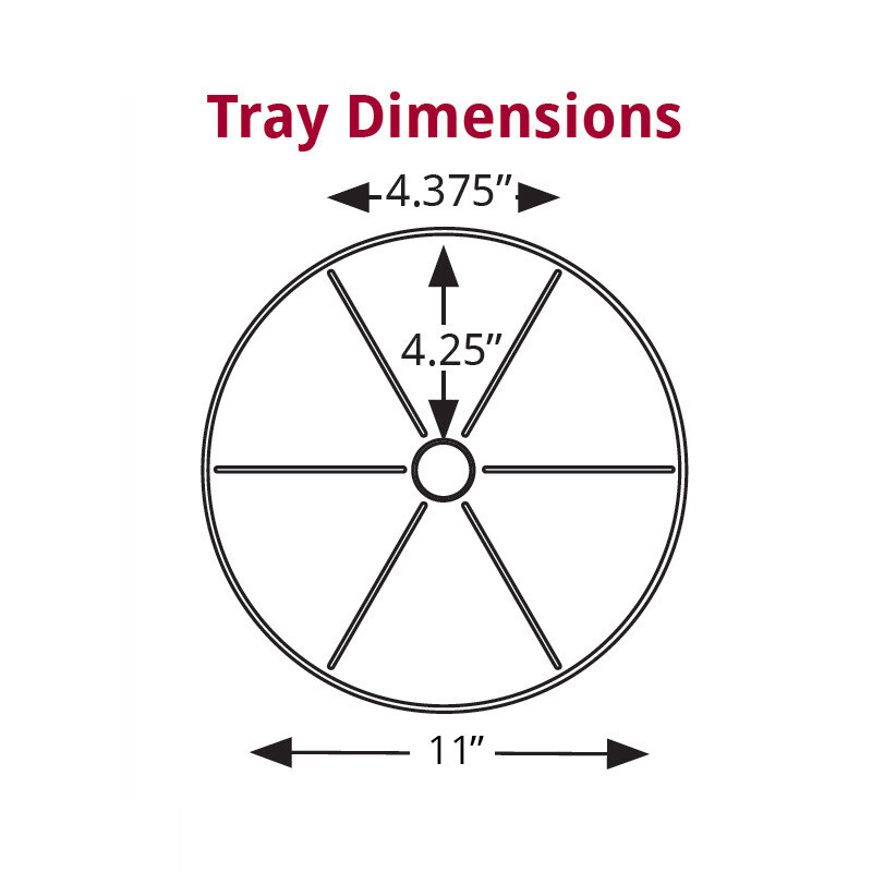 Azar Displays Three Tier Revolving Display 13.5"H x 11"Dia. - 18 Sections gallery