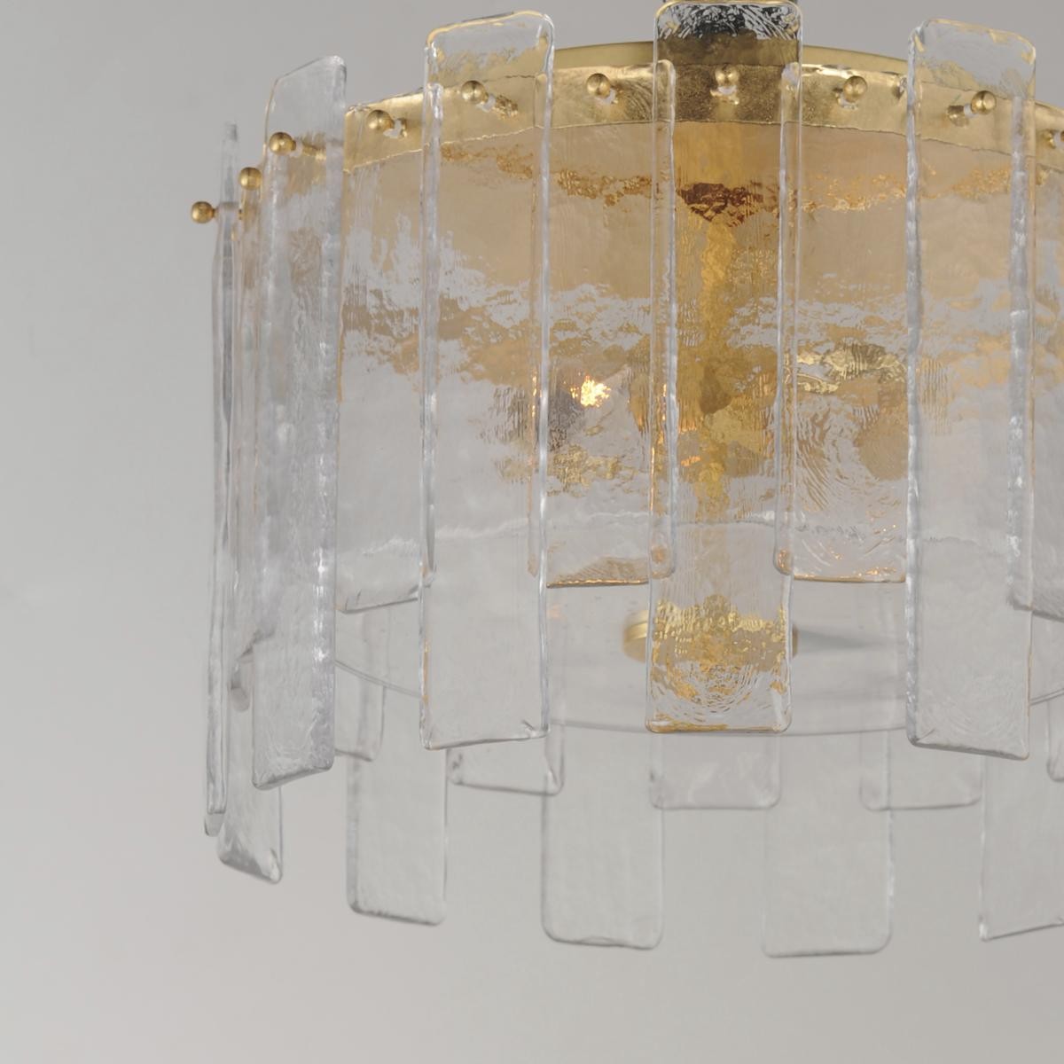 Maxim Lighting 21832AGGL Warren Flush Mount Gold Leaf gallery