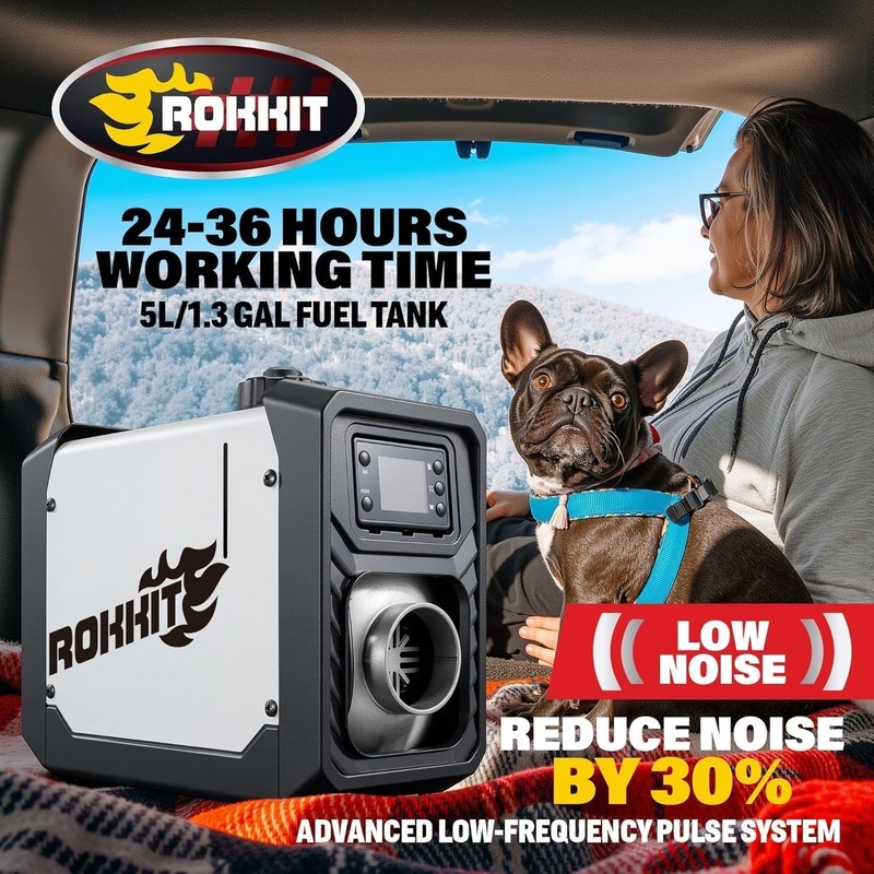 2026 Version] , 110V/12V All-in-One Diesel Air Heater, Portable Diesel Heater... gallery