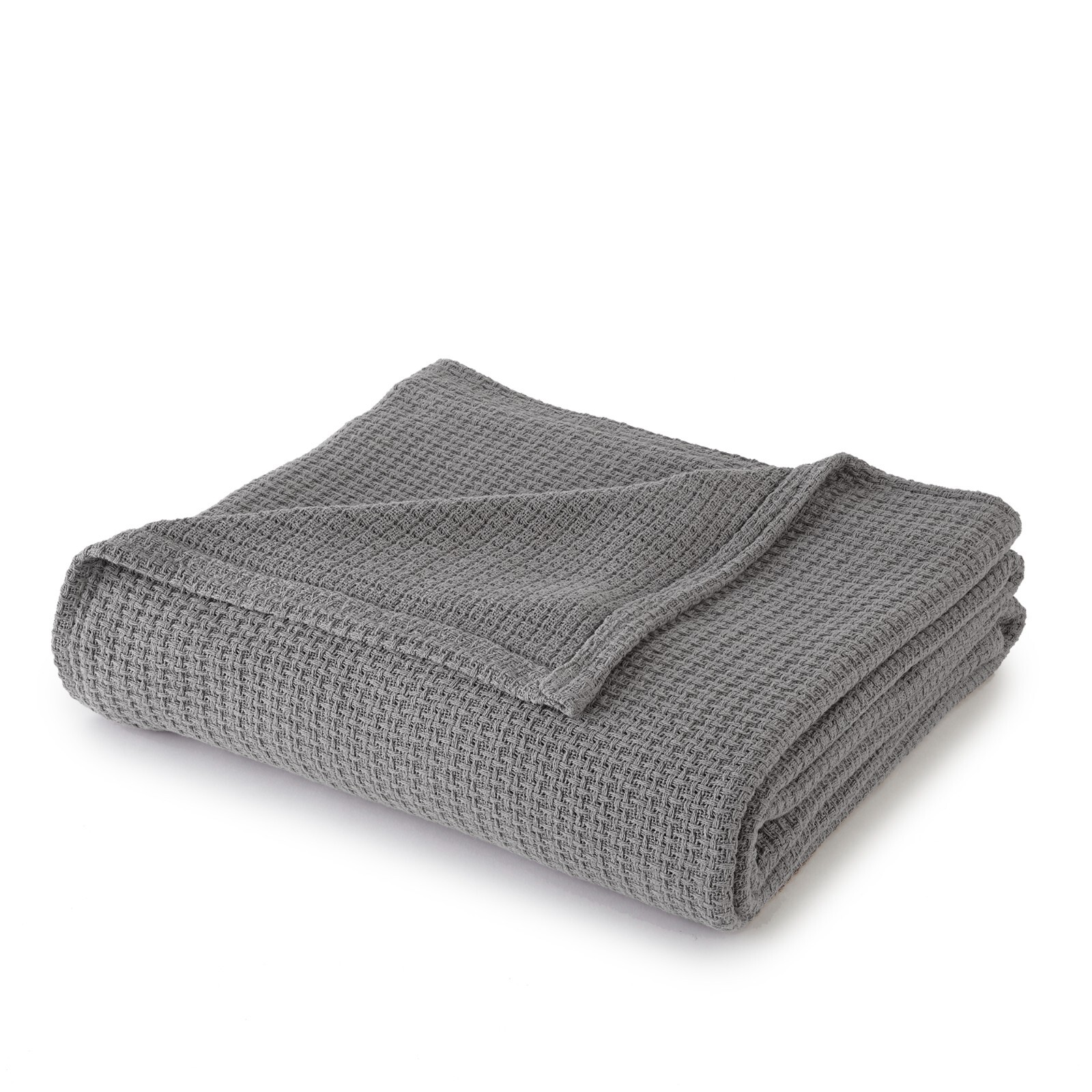 100% Cotton Blanket King Size Gray Soft Lightweight 108 x 90 inches gallery