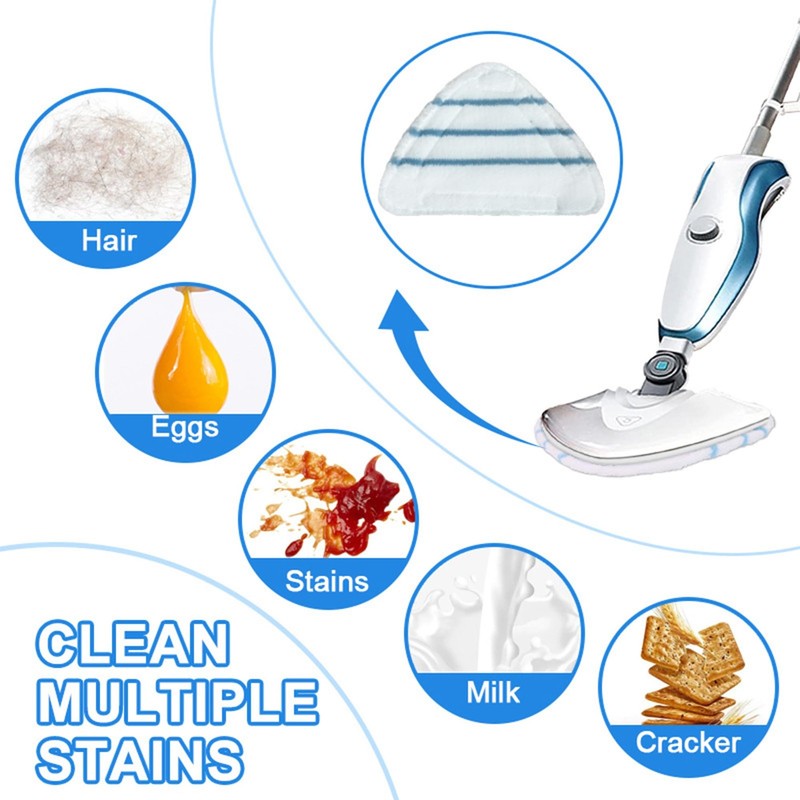 4 Pack Reusable Mop Pads Compatible with True & Tidy STM-500, STM-700 Steam M... gallery