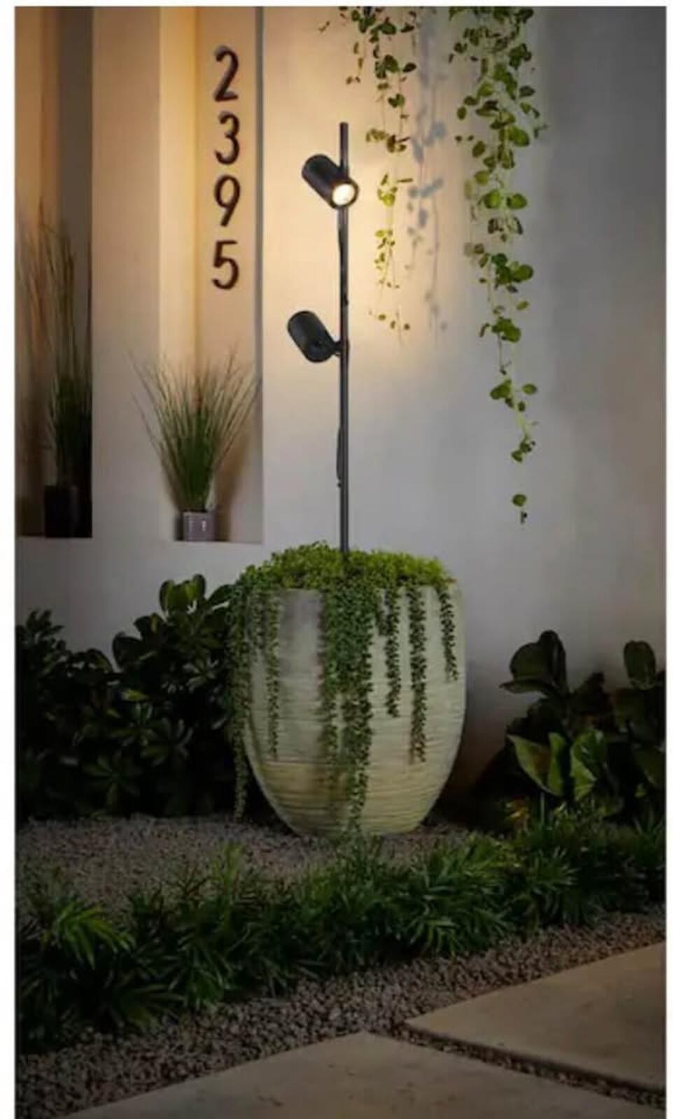 3 pc lot Hampton Bay Dual Spot Pole LED Black Landscape Light gallery