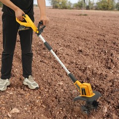 Cordless Tilling Machine, Lithium Battery Garden Micro Tiller, Tilling Machine