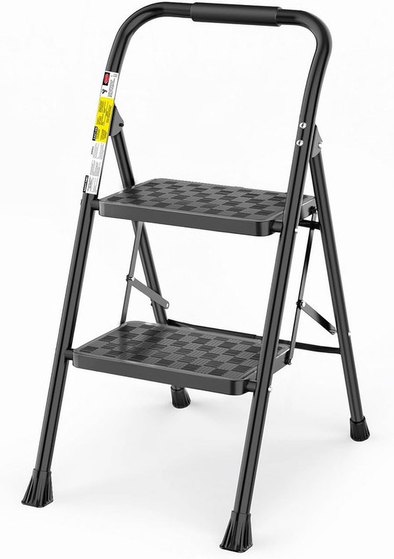 Lightweight 2-Step Ladder & Step Stool - Space-Saving Elegance for Every Home gallery