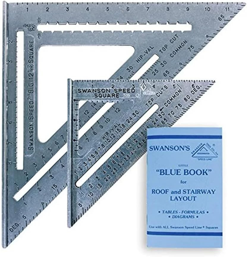 Swanson Tool Combo Speed Square Set 7 inch and 12 inch Ruler for Carpentry gallery