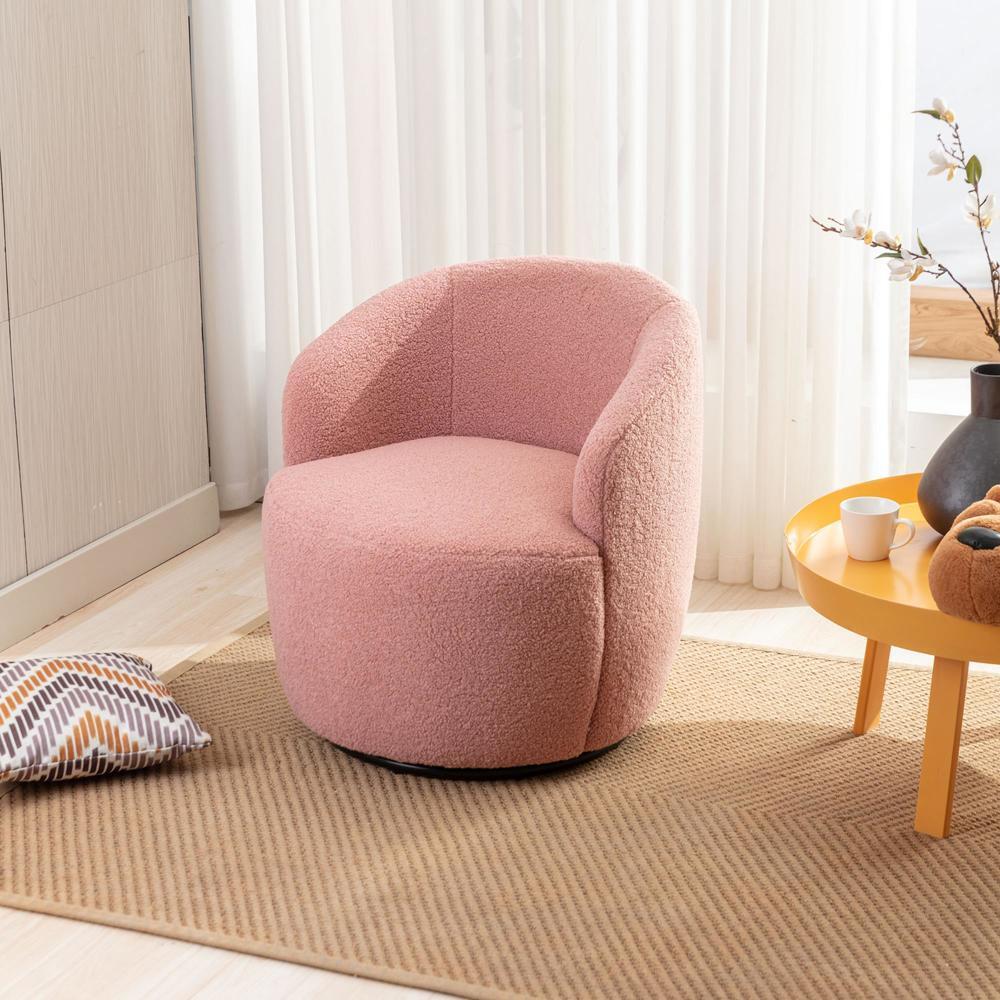 High Quality Fabric Swivel Accent Armchair Barrel Chair With Coating New Style gallery