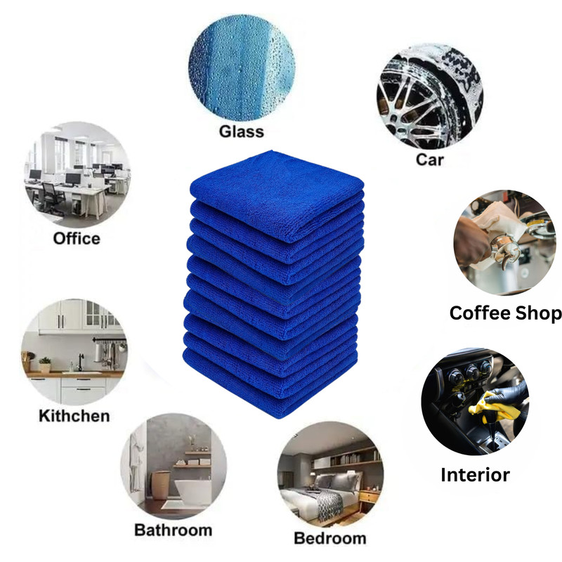Microfiber Cleaning Cloth Towel Soft Rag Car Polishing No Scratch Auto Detailing gallery