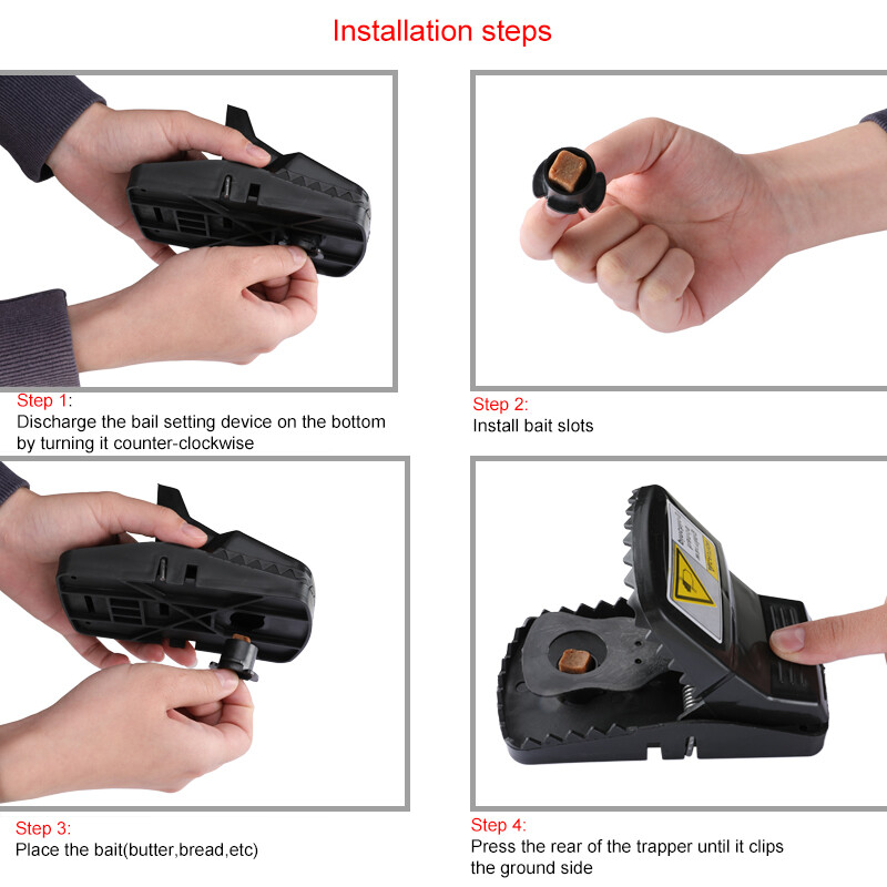 2 Pack Mouse Traps Rat Mice Killer Snap Trap Power Rodent Heavy Duty Pest Trap gallery