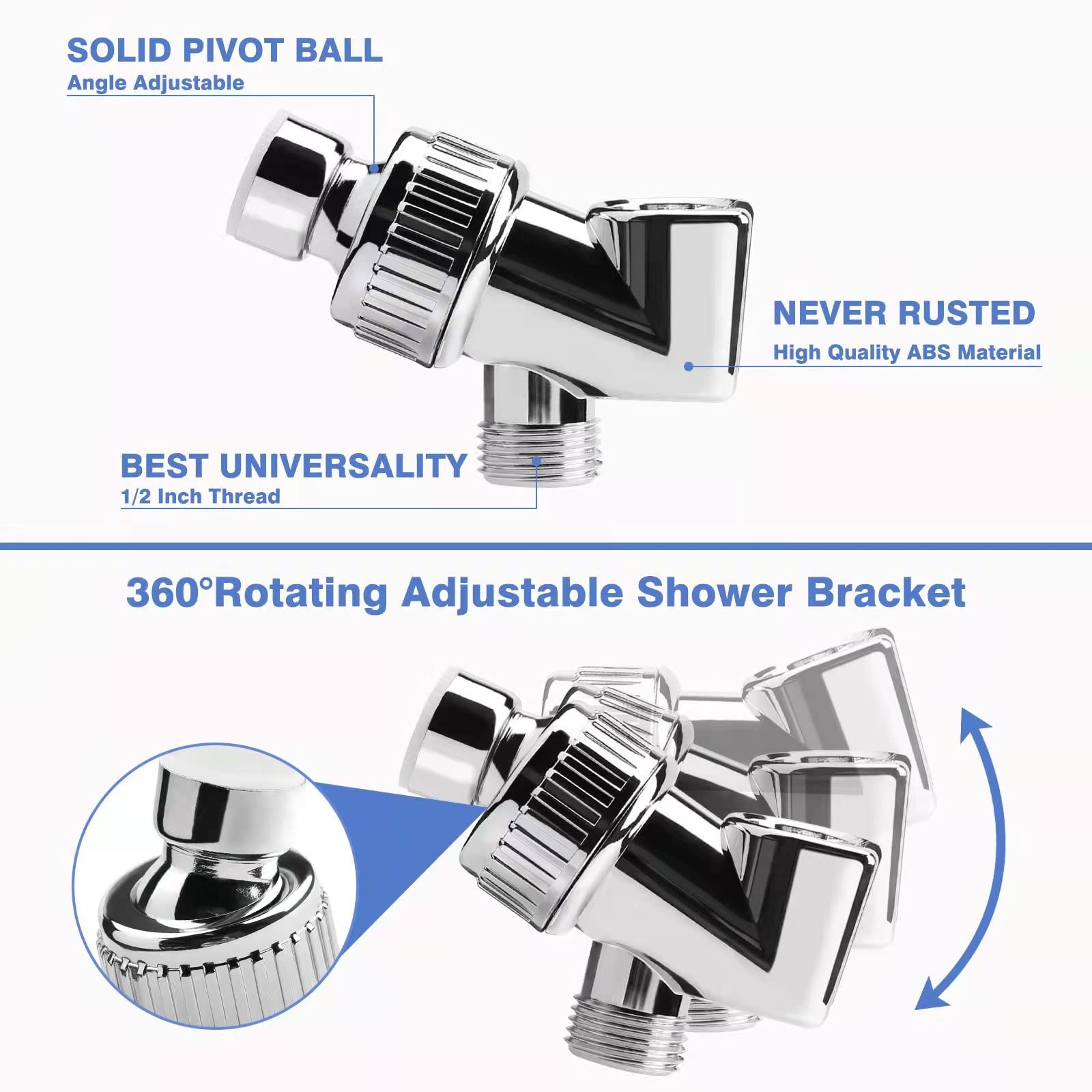 Filtered Shower Head - 59 Inch Expandable Handheld Hose, Leakproof Flexible H... gallery