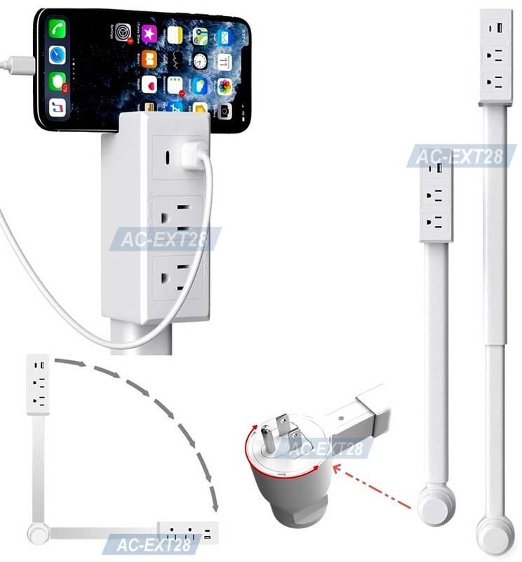 AC Outlet Extender Stick – Electrical Socket Extension For Tight & Hidden Areas gallery