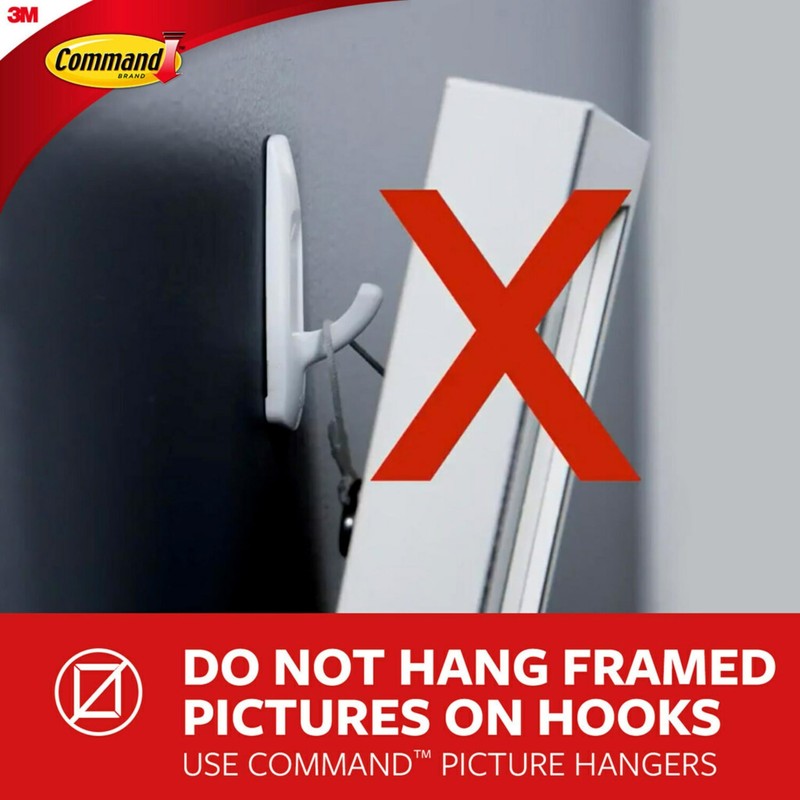 Command Decorative Wall Hooks Brushed Nickel Damage Free Holds Up to 3 Pounds gallery