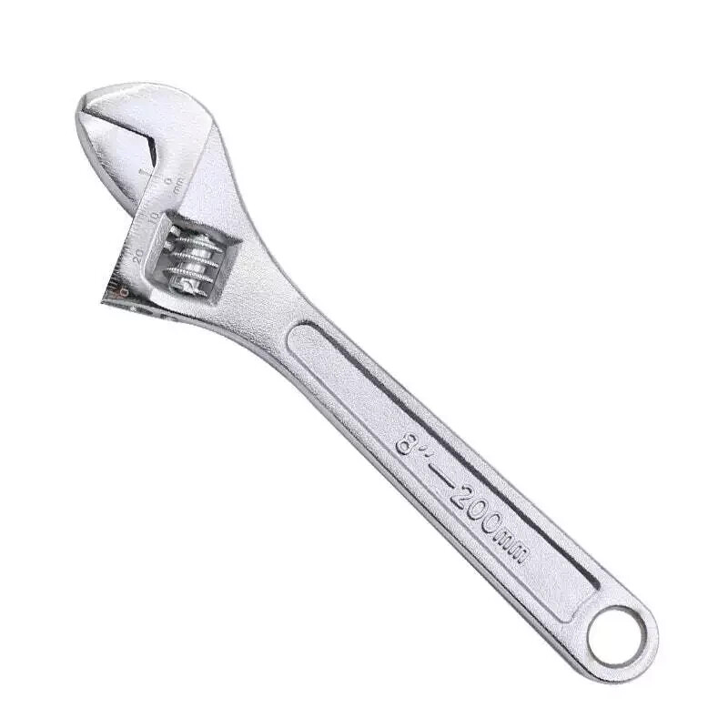 Adjustable Wrench Set Chrome Vanadium Steel 8'',10'',12'',15'',18''-USA