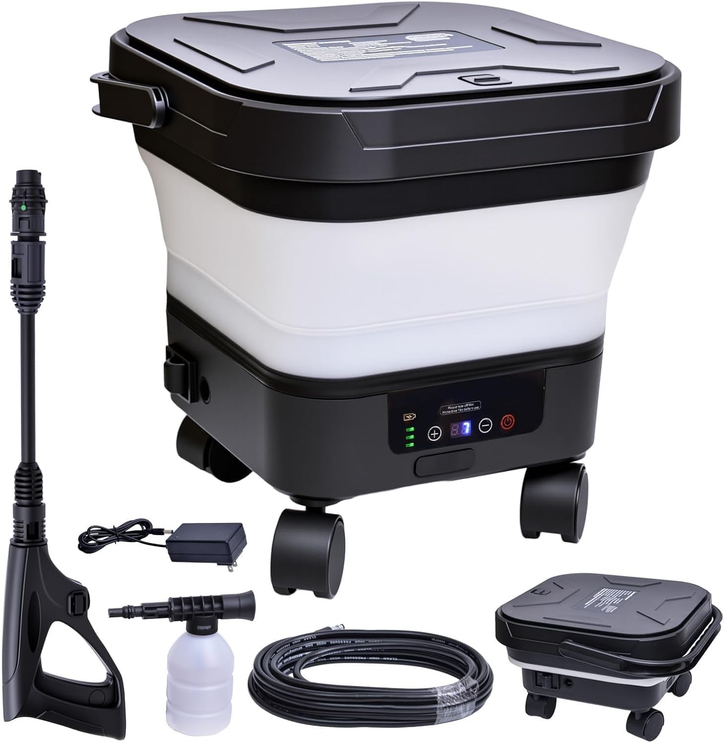 Portable Cordless Washer 580PSI 3.4Gal Tank 20000mAh Battery gallery