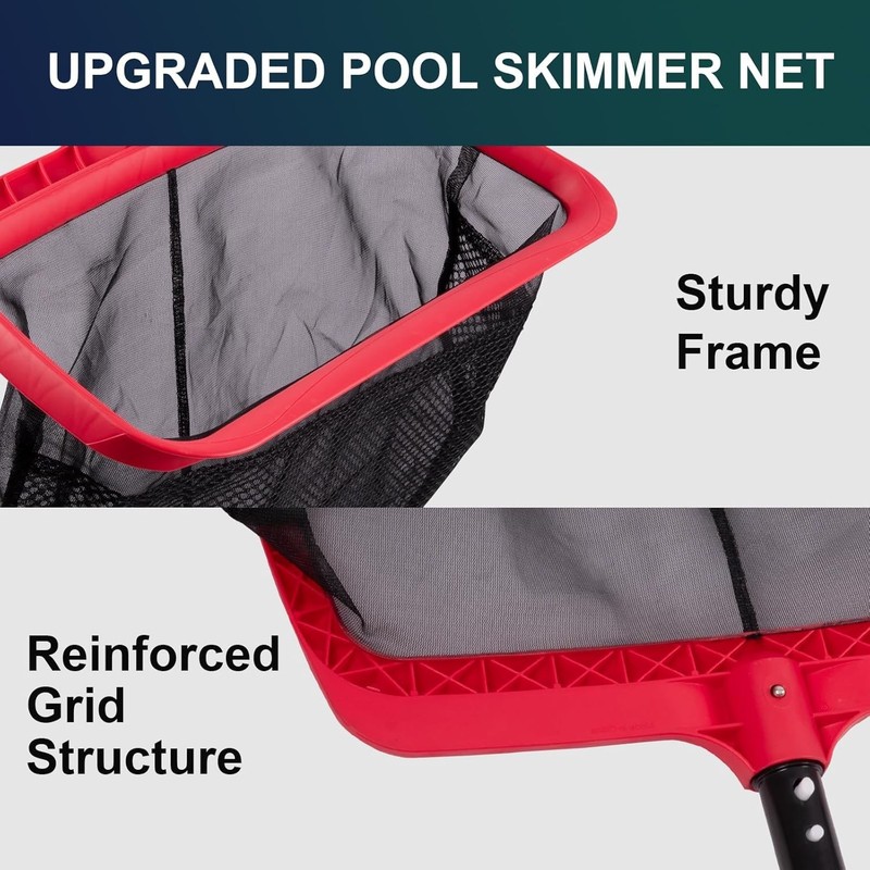 Reinforced Frame Pool Leaf Net with Grid Structure gallery