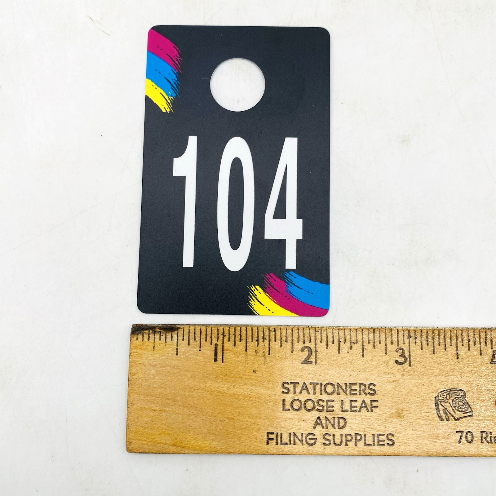 Plastic Number Tags for Live Sales 199 Consecutive Numbers 101-200 Missing #144 gallery