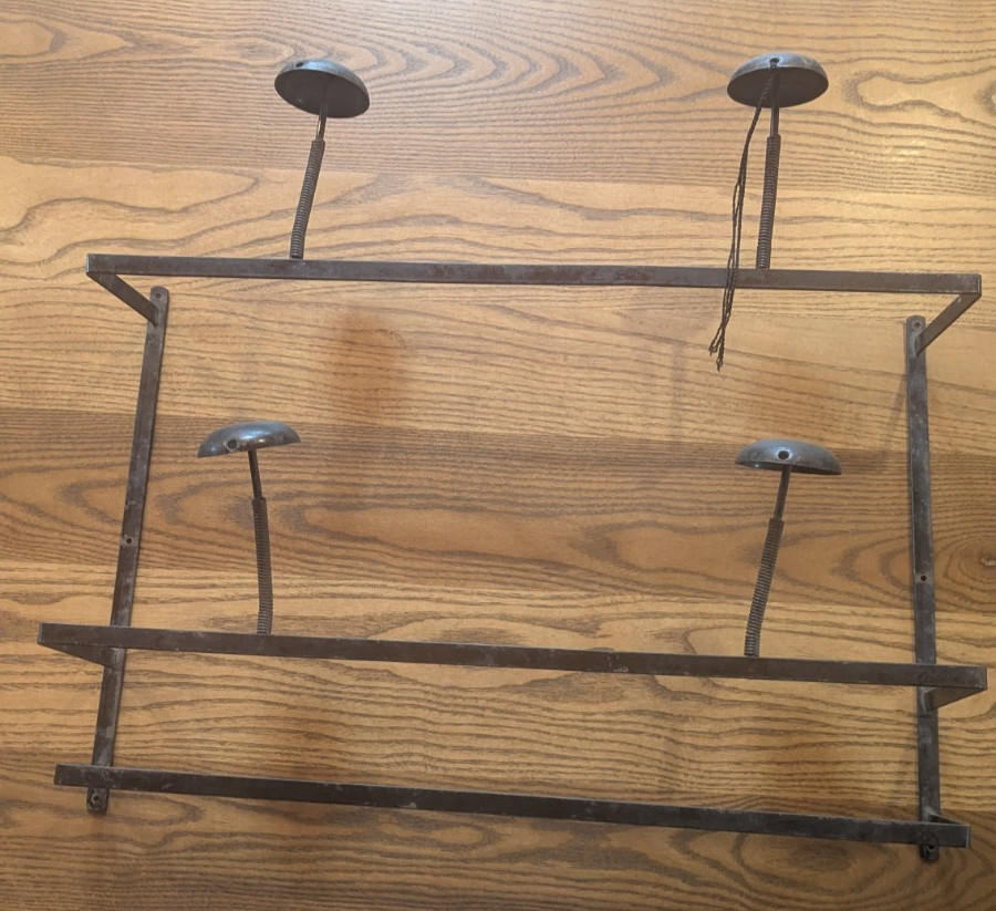 Unique 1930's-1940's Vintage Store Display Metal Hat Rack gallery