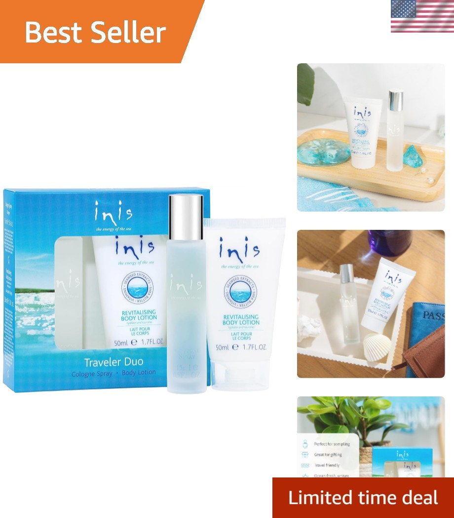 Ocean Fresh Fragrance Duo Sampler Set – Travel Size Cologne & Body Lotion gallery