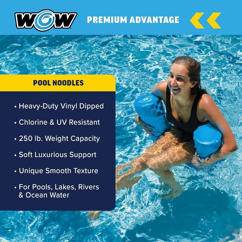 First-Class Foam Pool Noodle - 46” Blue Float with UV Protection, 250 lbs gallery