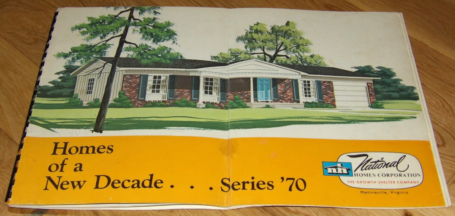 MCM 1970 Mid-Century House Designs/Plans National Homes Corp Large Spiral Bound gallery