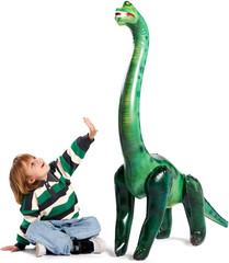51in Inflatable Brachiosaurus Dinosaur Toy, Giant Party Decoration Birthday Gift