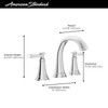 American Standard Rumson 7417801.295 8"2-Handle Bathroom Faucet Brushed Nickel gallery