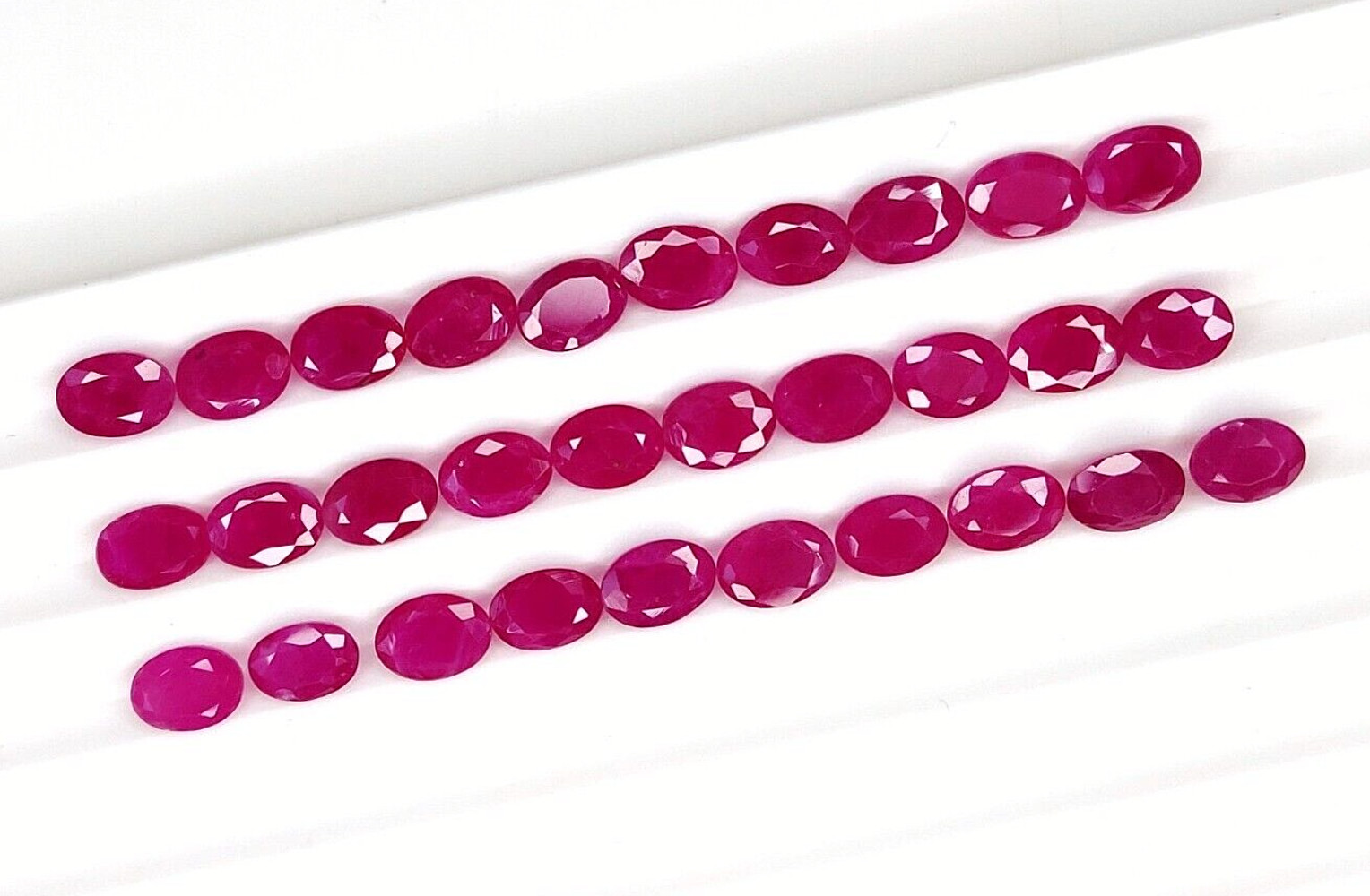 1 Pc Natural Ruby 7x5mm Oval Shape Precious Loose Gemstones For Jewelry Making gallery