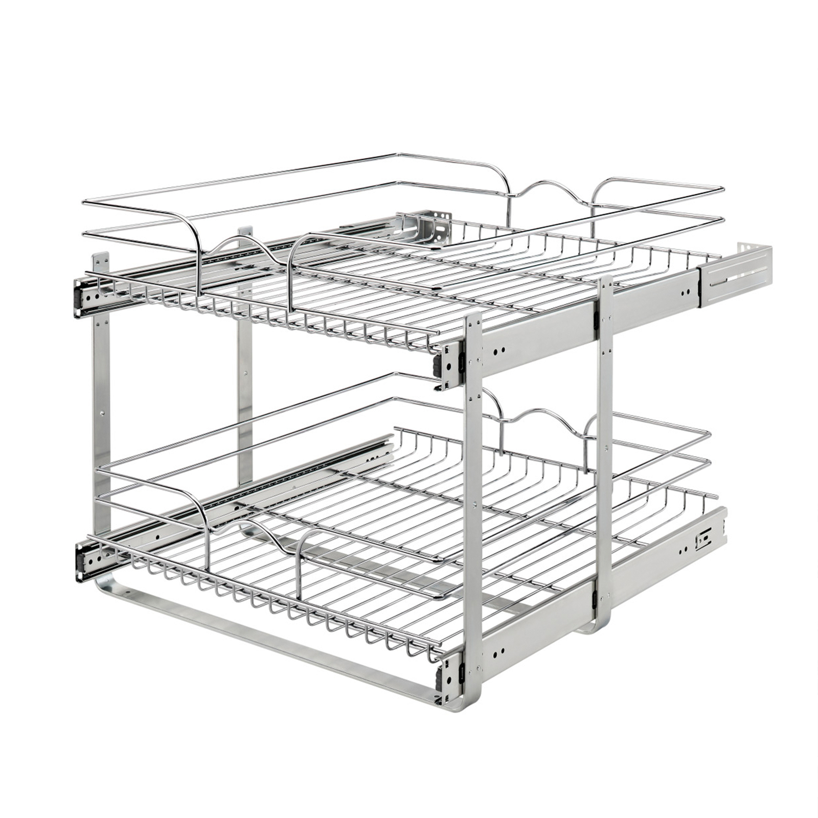 Rev-A-Shelf 2-Tier Kitchen Cabinet Pull Out Shelf and Drawer Organizer Slide Out gallery