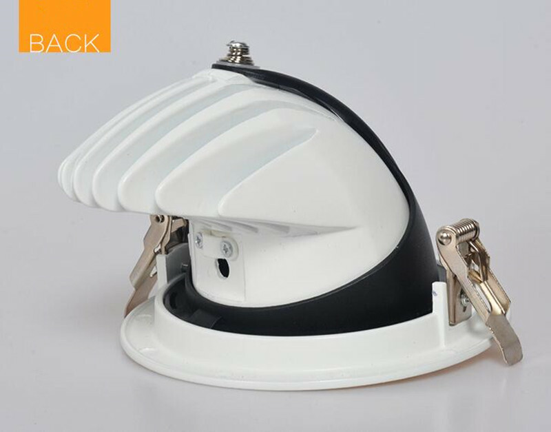 12W LED Recessed Ceiling Light Gimbal Angle Orientable Downlight Warm White gallery