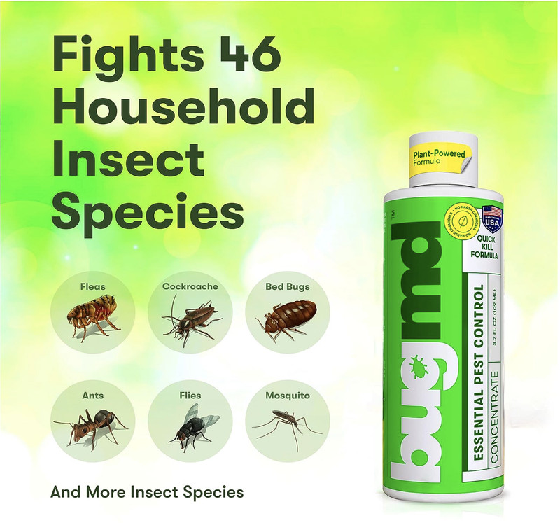 BugMD Pest Control Essential Oil Concentrate for Home Bed Bug Spray 3.7Oz 2-Pack gallery