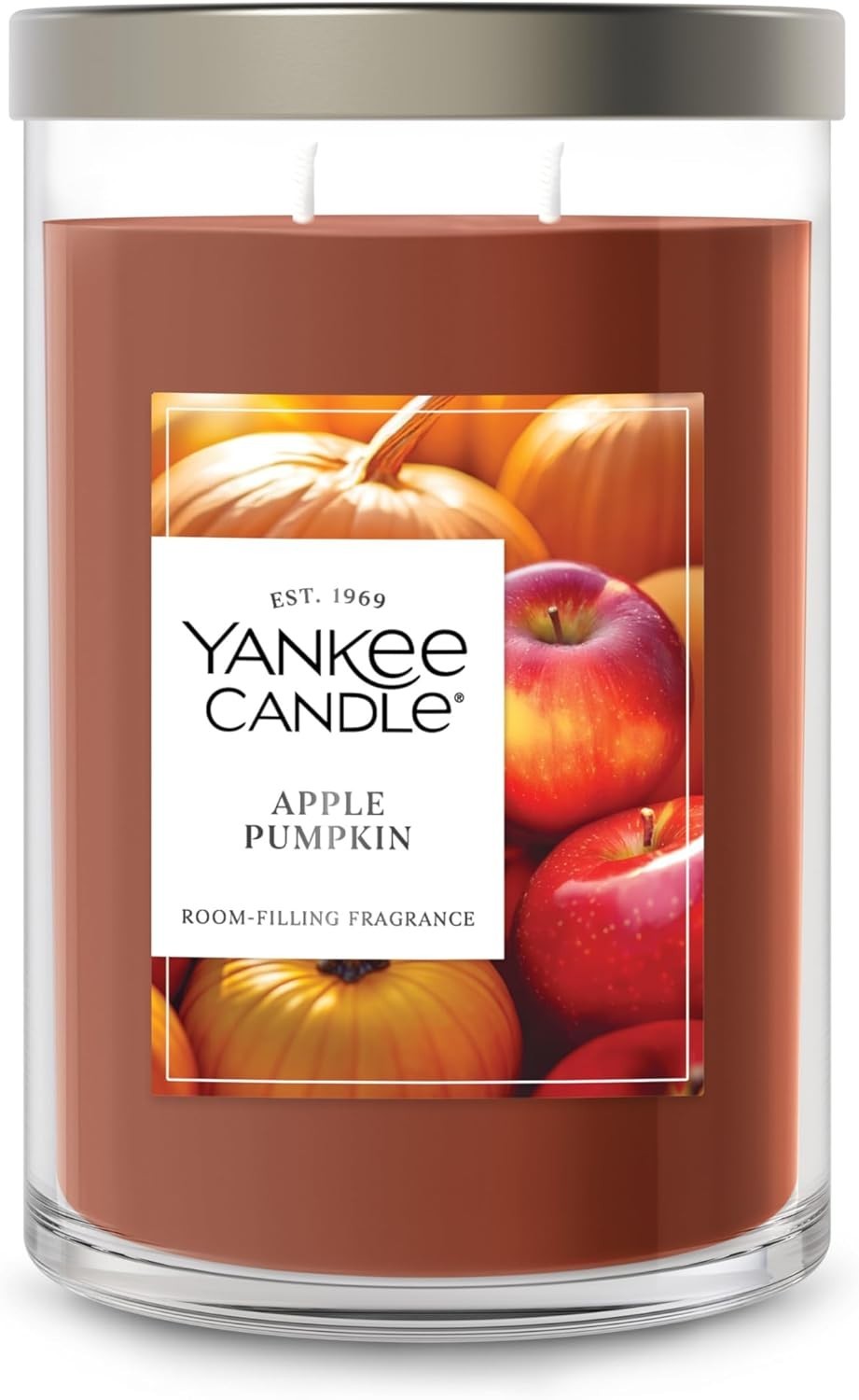 Yankee Candle APPLE PUMPKIN 2 Wick Candle 20 Oz Tumbler, Metal Lid gallery