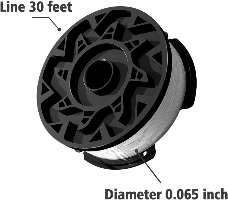 AF-100 Weed Eater String Replacement for Black+Decker Trimmer 6 Spools+1 Cap gallery