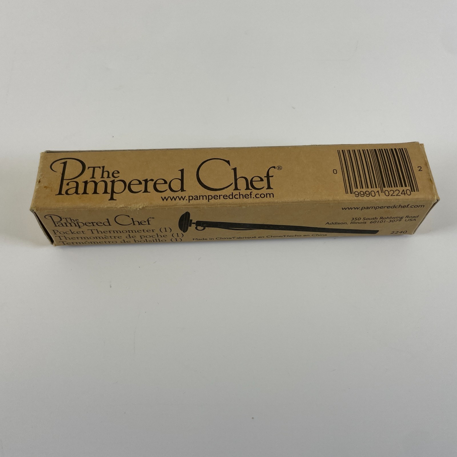 Pampered Chef Pocket Thermometer 2240 Analog New w/ Box Unused gallery