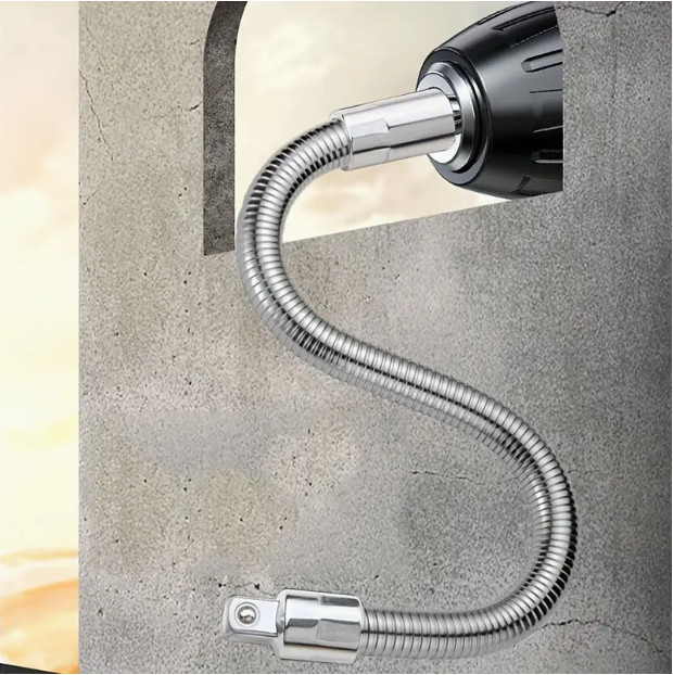 Bendable Impact Socket Extension, 1/4, 3/8, 1/2, for Home or Auto Repair gallery