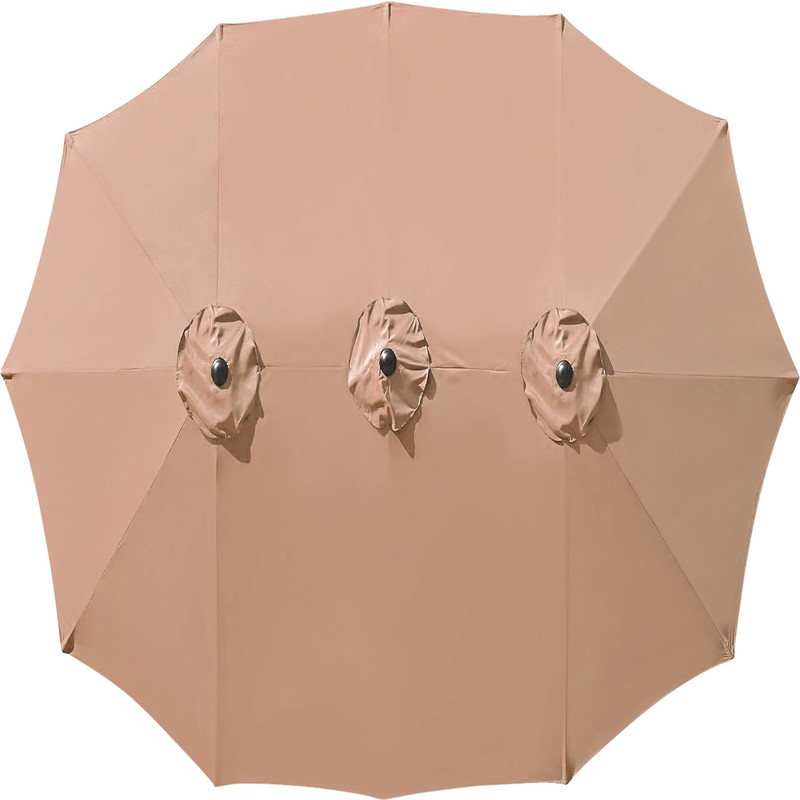 Aonetoz 12 Ribs Umbrella Canopy Replacement For 15Ft Double-Sided Patio gallery