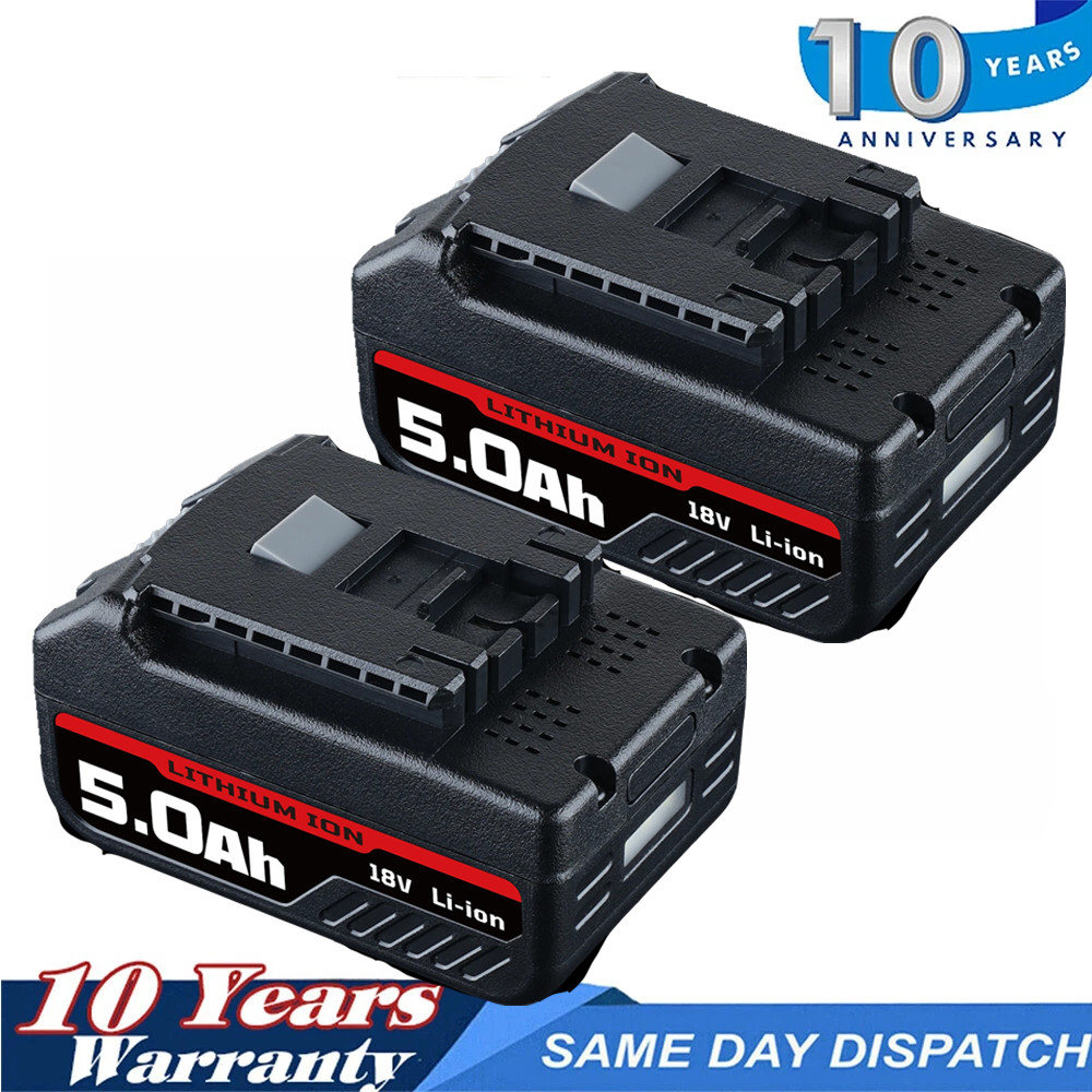 2PACK 18V Battery For Bosch 18 VOLT 5.0AH Li-ion BAT609 BAT610G BAT618 24618-01 gallery