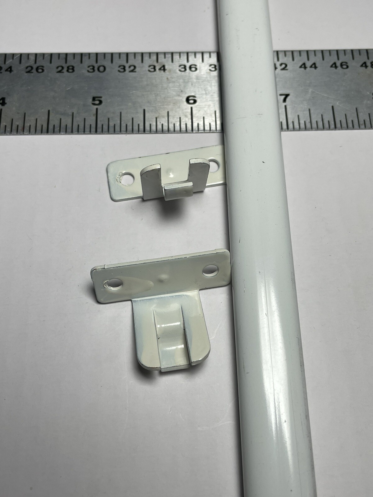 TWO Kirsch FLAT SASH RODS for Top & Bottom Panels For French Doors gallery