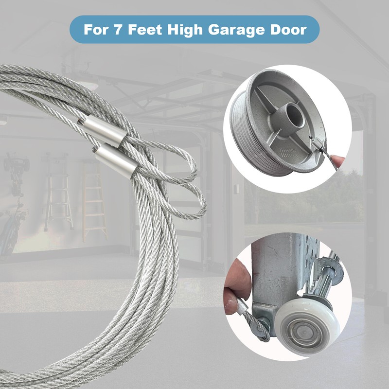 For Wayne Dalton TorqueMaster Garage Door Cable Pair 120" gallery