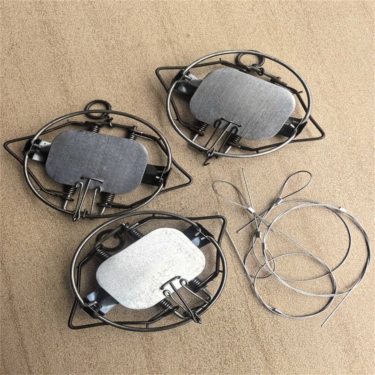 3Counts 5.12In / 13cm Strong Power Coil Spring Nutria Rabbit Trap Mice Rat Mouse gallery