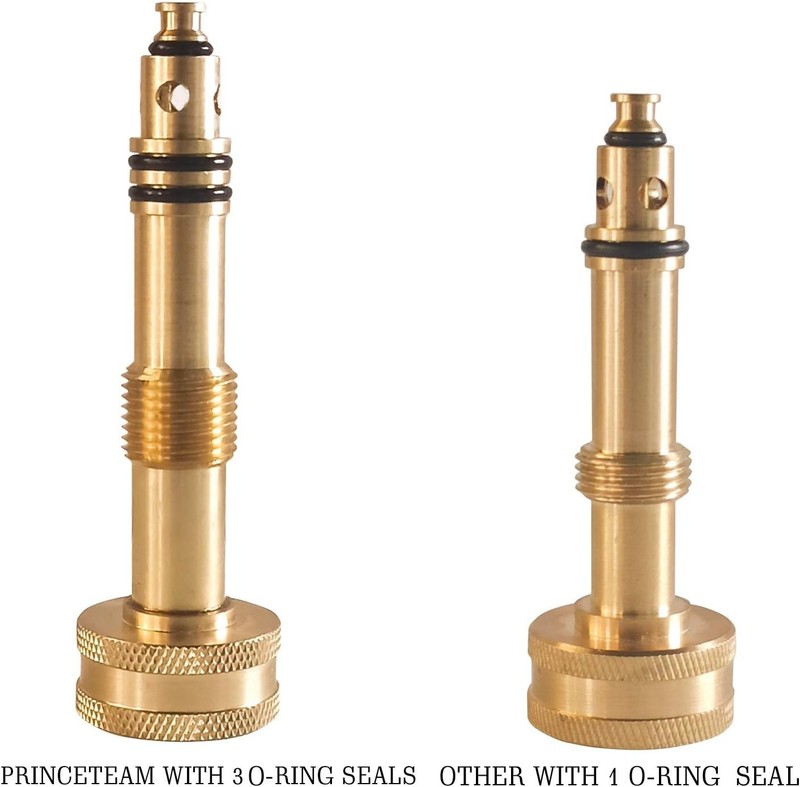 Solid Brass Garden Spray Nozzle 4" Adjustable Twist Water Hose USA Stock 2 PACK gallery