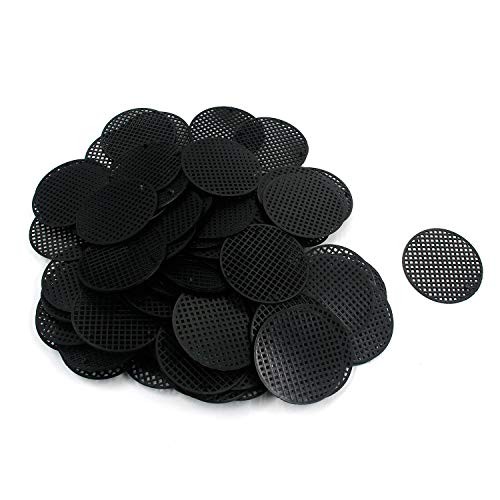 3 Inch Diameter Flower Pot Hole Mesh Black Breathable Net Bottom Grid Mat for gallery