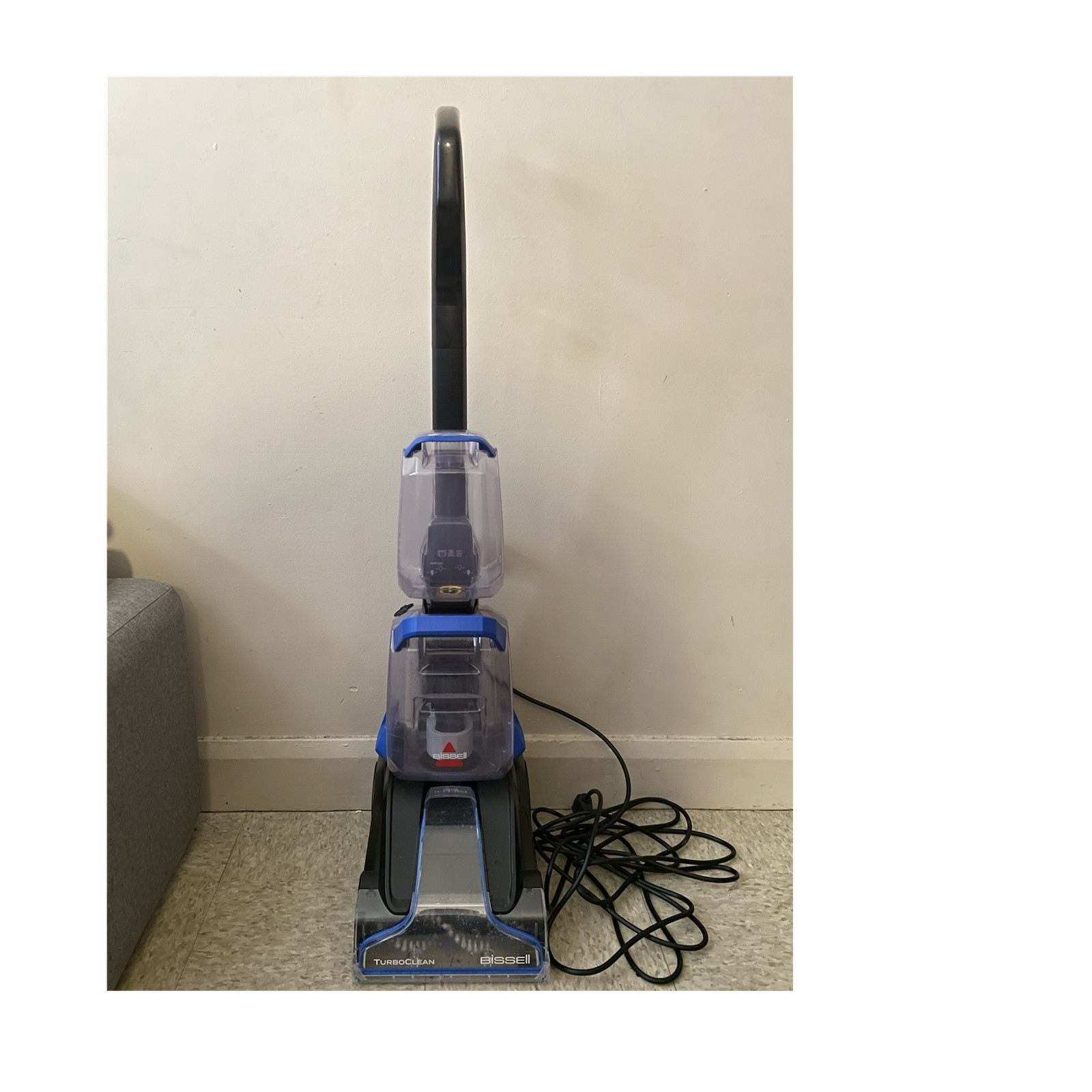BISSELL TurboClean 3952 Upright Carpet Cleaner Lightweight Black and Blue gallery